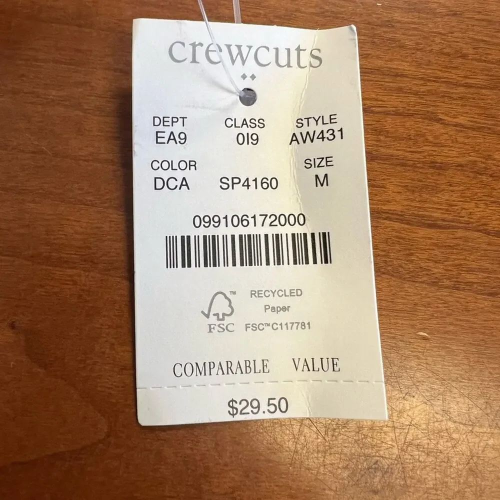 J.Crew Crewcuts Boys Leather Belt Dark Caramel Size M